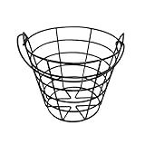 Crestgolf Stainless Metal Golf Basket Golf Ball Container Ball Bucket, Holds 50 Balls.(Golf Balls are Excluded)