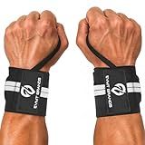 EVMT Premium Wrist Wraps for Weightlifting | Durable Lifting Straps for Enhanced Wrist Support | Perfect for Strength Training, Gym Workouts & General Athletics