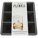 Pyramid Ice Cube Molds. DRINKSPLINKS Large Silicone Ice Trays.