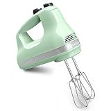 KitchenAid 5-Speed Ultra Power Hand Mixer, Stainless Steel/Plastic, White