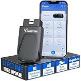 VDIAGTOOL D200 Bidirectional OBD2 Scanner, Bluetooth Car Diagnostic Scan Tool, Full System Diagnosis, 26 Resets (49+ Upgradeable), Lifetime Free Updates, CAN-FD & FCA AutoAuth for iOS & Android