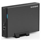 GODO 3.5" SATA HDD Enclosure, USB 3.0 Docking Station, Aluminum, 24TB