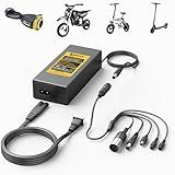 Carsty UL-Certified 42V Hoverboard Charger | 1.5A Fast Charge for Electric Scooters (5-in-1 Plugs, Compatible with Jetson, Segway & Gotrax)