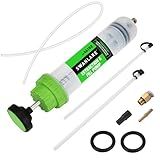 SWANLAKE 500cc Fluid Extractor & Fill Pump, Automotive Fluid Pump Extractor, Oil Change Pumps with 23'' Long Hose, 2PCS 12'' Extension Tubes, Suction Pumps for Lawn Mowers Cars