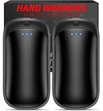 Lerat 2 Pack Hand Warmers Rechargeable, Portable Electric Hand Warmers Reusable, Portable Pocket Heater, Gifts for Christmas, Gifts for Men Women Kids, Hunting, Golf, Camping Accessories