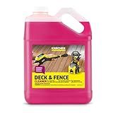 Kärcher Wood Fence & Deck Cleaner, Removes Dirt and Grime from Wood, Composite, and PVC, Highly Concentrated, Makes up to 40 gal of Cleaner, Residue Free