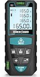 Laser Measure 50M/165ft,RockSeed Digital Laser Distance Meter with 2 Bubble Levels,Portable M/in/Ft Unit Switching Backlit LCD and Measuring Distance/Area/Volume/Pythagorean