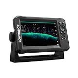 Lowrance Eagle 7 FishFinder/Chartplotter with SplitShot HD Transducer and Preloaded C-MAP Inland Charts, 7-inch IPS Screen, Black, 000-16114-001