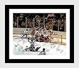 Framed 1980 Olympic Hockey Miracle on Ice Autograph Replica Print (Black, 16x20)