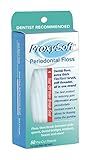 ProxySoft Periodontal Floss, 1 Pack - Dental Floss Threader, Braces Floss and Thick ProxyBrush for Daily Care of Periodontal Disease and Gum Health - Orthodontic Flossers for Braces and Teeth