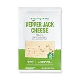 Amazon Grocery, Pepper Jack Cheese, 8 Oz, 10 Slices