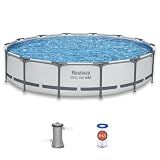 Bestway Steel Pro MAX 14' x 33" Round Above Ground Pool Set with Pump