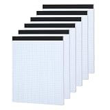 Thboxes 30 Sheets Graph Paper, 11.6" X 8.5" 4x4（4 Squares Per Inch）Easy Tears Off Grid Paper Pad 6 Pack Engineering Technical Drawings Plotting, Graph Paper Notebook for School, Office Graph Notepads