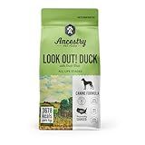 Ancestry Dog Food, Duck Meal & Potato Recipe, Crude Protein, Fiber & Fat, For All Life Stages, Dry Dog Food, Prevent Food Allergies, Improve Gut Health, Grain Free, Immune Support (4 lb. Bag)