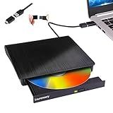 External DVD Drive USB 3.0 Type-C USB C Portable DVD Player for Laptop CD DVD +/-RW Disk Drive CD ROM Burner Writer CD/DVD Burner Reader Disk Duplicator for Laptop Desktop Windows Linux MacBook