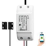 Smart WiFi Garage Door Opener Remote Controller, Smartphone App Control, Compatible with Alexa, Google Assistant and IFTTT, No Hub Required