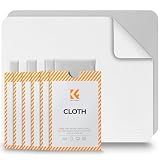 K&F CONCEPT 12 Pack Lens Cleaning Cloth | Microfiber Cleaning Cloth | Glasses Cleaning Cloths | Eyeglass Lens Cleaner | Eyeglasses, Camera Lens, VR/AR Headset, and Screen Cleaning | White & Grey