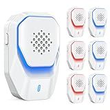 Upgraded 6 Packs Ultrasonic Pest Control Repeller, Electronic Spider Repellent Indoor for Insect Roaches Rodent Ant Bug Mosquito Mouse Repellent Plug in for House Kitchen Garage Warehouse