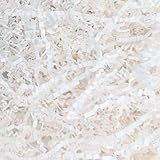 Keoferlo Basket Stuffing White Crinkle Shredded Paper 1/2 LB Gift Box Filler Cut Baskets Paper Grass for Bridesmaid Proposal Box Packing Shipping Decorations Craft