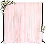 Fomcet 10FT x 10FT Backdrop Stand Heavy Duty with Base, Black Portable Adjustable Pipe and Drape Backdrop Stand Kit, Square Metal Arch Party Frame for Wedding Birthday Parties Banquet Decorations