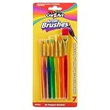 Cra-Z-Art Artist Brushes, Assorted Sizes Blist Carded, 7 Count