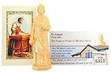 Westmon Works St Joseph Statue for Selling Homes with Instruction Card and Novena Prayer Complete Kit