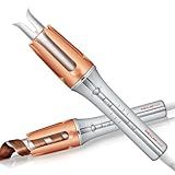 SHEGLAM Automatic Curling Iron 1 1/4 inch with 3 Temperatures Fast Heating, 2-Way Rotation, Anti-Scald, Anti-Tangle Rotating, Automatic Shut-Off for Hair Styling