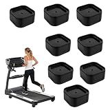 Penitue 8pcs Treadmill Incline Riser Blocks, Walking Stackable Height Adjustable Incline Blocks Pad Attachment Non-Slip Upgrade Ramp for Home Gym Leveling & Uphill Workout Treadmill Accessories