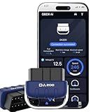 OBD2 Scanner Bluetooth, Unique AI Solutions,Carbon Deposition,Code Reader for Check Engine Light, Battery Test & Performance Monitoring Live Data, Wireless Auto Scan, Works with iOS&Android DA200
