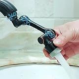 ROLYA 1080° Swivel Faucet Extender Bathroom Rotating Tap Attachment With CUPC Certification Aerator Oil Rubbed Bronze