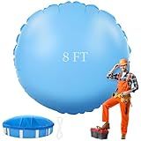Hungdao 8 x 8 ft Pool Pillows for Above Ground Round Pool Air Pillow Winter Swimming Inflatable Accessories for Closing Kit Outdoor Ice Equalizer Support Swimming Covers