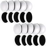 Chengu 20 Pieces Mini Ink Blending Foams Tool Round Replacement Foam Pads White Domed Sponge Refills for Card Making Scrapbooking Craft Embossing Painting Rendering