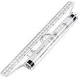 MyLifeUNIT Multi-Purpose Drawing Parallel Rolling Ruler, 12 Inch Drawing Design Ruler for Measuring, Drafting