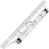 MyLifeUNIT Multi-Purpose Drawing Parallel Rolling Ruler, 12 Inch Drawing Design Ruler for Measuring, Drafting