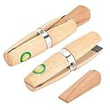 PH PandaHall 2 Pack Wooden Ring Clamp Ring Jewelers Holder Benchwork Hand Tool for Polishing Repairing Rings Vice With Wedge Lock Wedge Leather Stone Setting Engraving Jewelry Making Tool Valentine