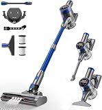 Cordless Vacuum Cleaner, 480W/45Kpa Vacuum Cleaners for Home, Self-Standing Stick Vacuum with LED Display, Anti-Tangle & Wall Mount Charging, 8 in 1 Lightweight Vacuum for Hard Floors Carpet Pet Hair