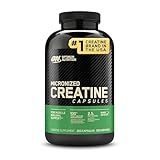 Optimum Nutrition Creatine, Micronized Creatine Monohydrate Capsules, Supports Strength & Recovery, Banned Substance Tested, 2.5g per Serving, 100 Servings, 200 Count