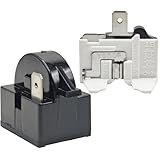 1 Pack QP2-4.7 QP2-4R7 4.7 Ohm Refrigerator 1 Pin PTC Start/Starter Relay Refrigerator Overload Protector fits Whirlpool Frgidaire Kenmore and Most Mini Fridges and Coolers