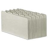 Pendaflex PN1025 A-Z Top Tab Recycled File Guides, 25 pt. Gray pressbd., 1/5 Tab, Legal, 25/set