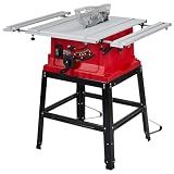 Garvee Table Saw, 10 in 15A Multifunctional Saw with Stand & Push Stick, 90° Cross Cut & 0-45° Bevel Cut, 5000RPM, Adjustable Blade Height, Ideal for Woodworking