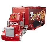 Mattel Disney and Pixar Cars Transforming Mack Playset, 2-in-1 Toy Truck & Tune-Up Station with Launcher, Lift & More, Movie-Inspired Graphics, Gift for Kids Ages 4 Years Old & Up
