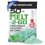 Snow Joe Premium Enviro Blend Ice Melt & Deicer, Safer for Concrete, 50 lb