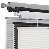 No Drill No Tools Cellular Shades for Windows, Top Down Bottom Up Honeycomb Blinds, Light Filtering Cordless Blinds for Indoor Windows, Easy to Install,Light Filtering-White,30.5" W X 72" H