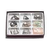 Scott Resources 2381 - Shortwave UV Fluorescent Minerals - 9 Specimens