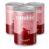 Cambie Cherry Pie Filling & Topping - European Quality, High Fruit Content, Kosher, Vegan, Halal & Non-GMO - 610 g (Pack of 3) (Cherry)