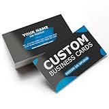 GotPrint Custom Business Cards 2”x3.5” Standard Size, Printed on 14 pt Gloss, High Gloss UV Double-Sided Full-Color Printing, 500 Qty