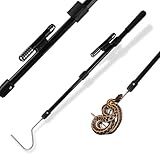 Smarkey Snake Catcher Hook Stick Tongs Catch Grabber Catching Handling Tool Picker Long Pole Kit for Rattlesnake, Copperhead Snake, Ball Python, Rattle, Cobra, Corn, Rosy Boas and Reptile Removal Trap