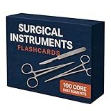 Surgical Instruments Flashcards for CST & Sterile Processing Techs – Color-Coded Study Cards with 100 Essential OR Tools, 10 Specialties, Exam Prep Guide for Surgical Technologist Students
