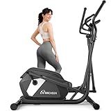 ANCHEER Elliptical Exercise Machine,Elliptical Machine for Home with Ultra-Smooth Magnetic Drive,14 Levels Resistance Elliptical Trainer,Cardio Machines with LCD Monitor Device Holder,15" Stride