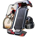 2025 New Upgraded Bike Phone Holder Handlebar - 1S Quick Install, Motorcycle Phone Mount, Bicycle Phone Holder fit Large Phone Case for iPhone Samsung, Dirt Scooter Mini Bike Accessories